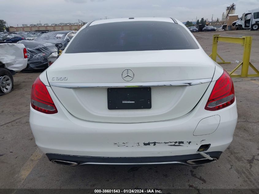 2016 Mercedes-Benz C 300 Luxury/Sport VIN: 55SWF4JB7GU172181 Lot: 38601543