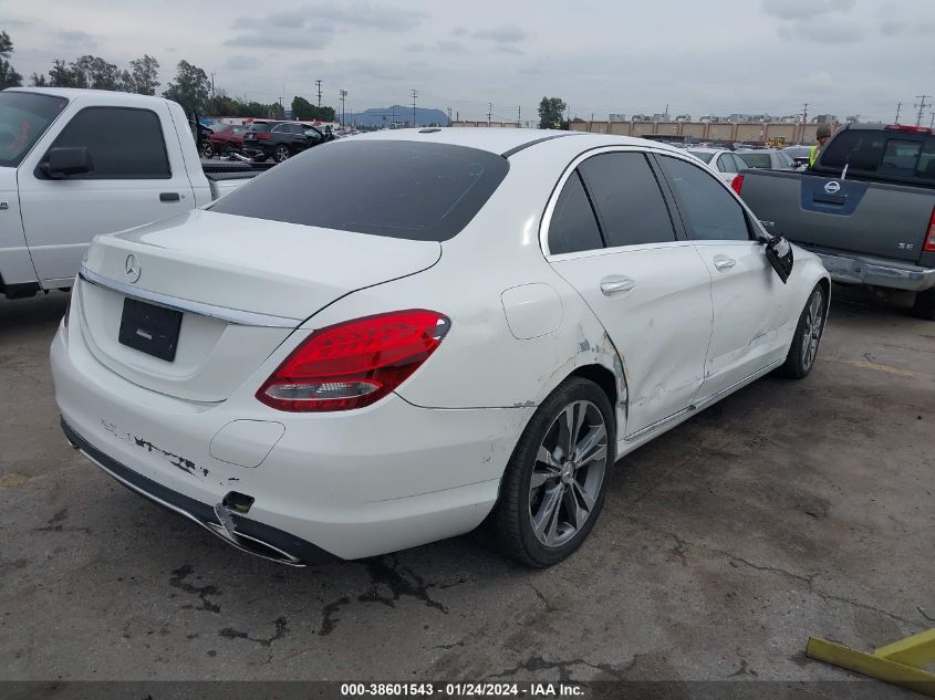 2016 Mercedes-Benz C 300 Luxury/Sport VIN: 55SWF4JB7GU172181 Lot: 38601543