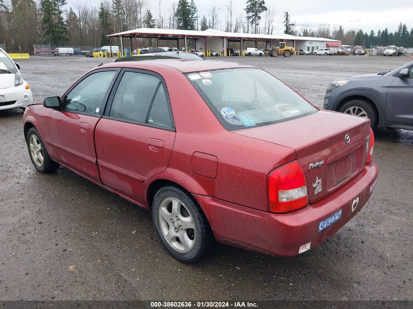 2002 Mazda Protege Dx/Es/Lx VIN: JM1BJ225720521083 Lot: 38602636