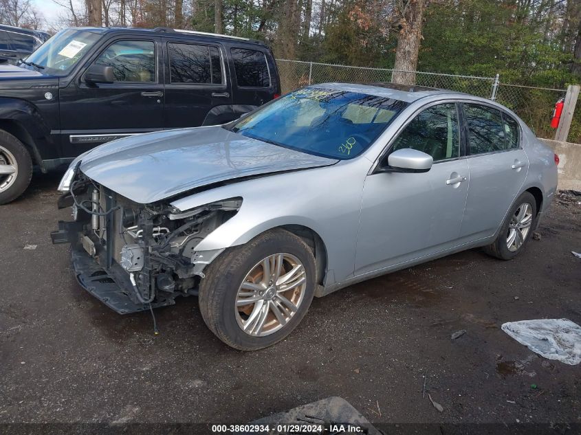 2013 Infiniti G37X VIN: JN1CV6AR2DM767946 Lot: 38602934