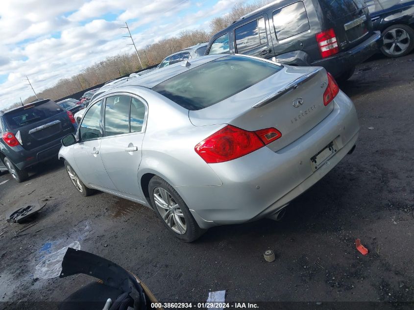 2013 Infiniti G37X VIN: JN1CV6AR2DM767946 Lot: 38602934