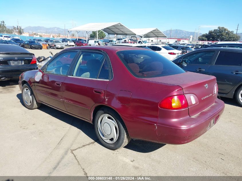 1998 Toyota Corolla Le VIN: 1NXBR18E7WZ080320 Lot: 38603148