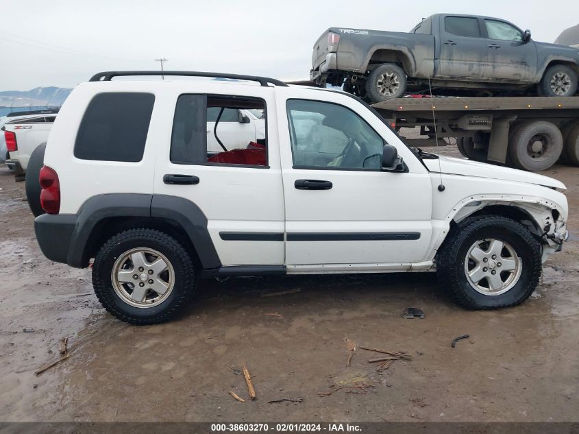 2006 Jeep Liberty Sport VIN: 1J4GL48K86W283816 Lot: 38603270