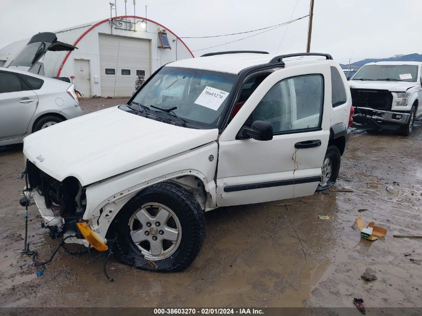 2006 Jeep Liberty Sport VIN: 1J4GL48K86W283816 Lot: 38603270