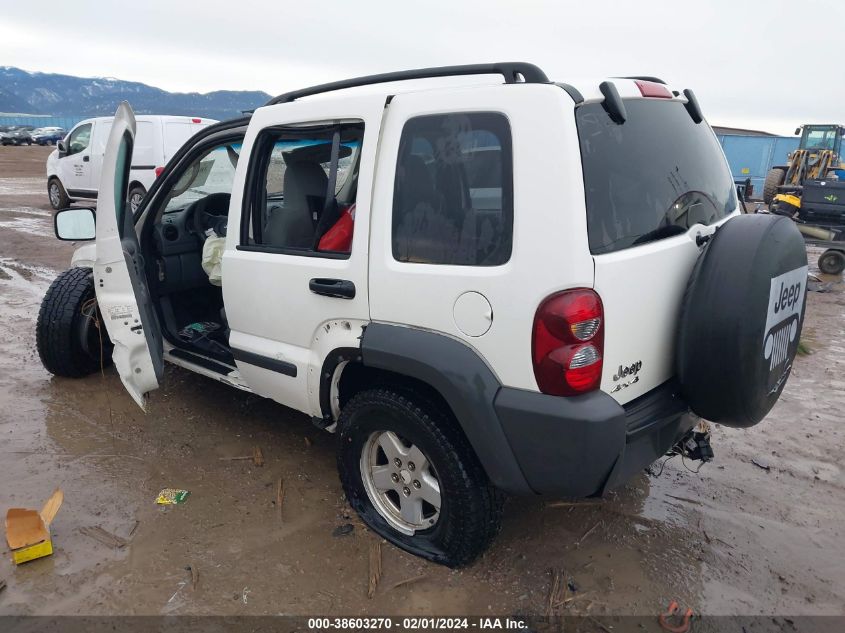 2006 Jeep Liberty Sport VIN: 1J4GL48K86W283816 Lot: 38603270