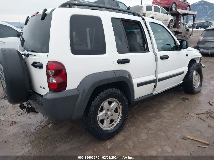 2006 Jeep Liberty Sport VIN: 1J4GL48K86W283816 Lot: 38603270