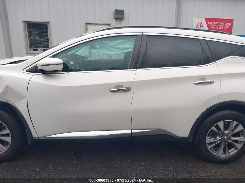 2017 Nissan Murano Sv VIN: 5N1AZ2MH6HN118991 Lot: 38603963