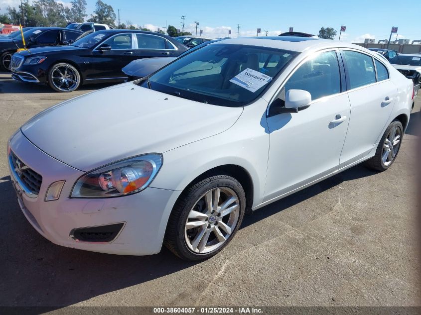 2013 Volvo S60 T5/T5 Platinum/T5 Premier/T5 Premier Plus VIN: YV1612FH8D1223607 Lot: 38604057