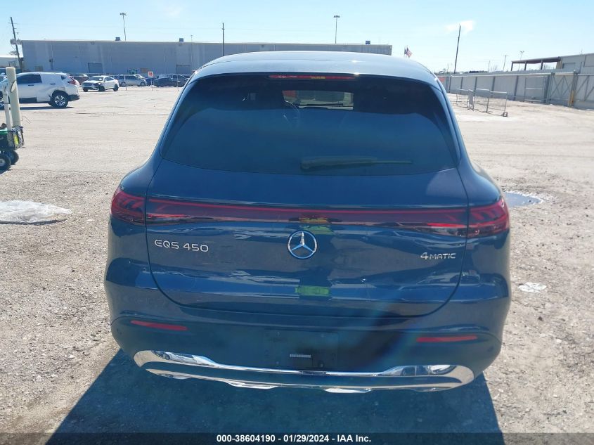 2023 Mercedes-Benz Eqs 450 Suv 4Matic VIN: 4JGDM2EB5PA015007 Lot: 38604190