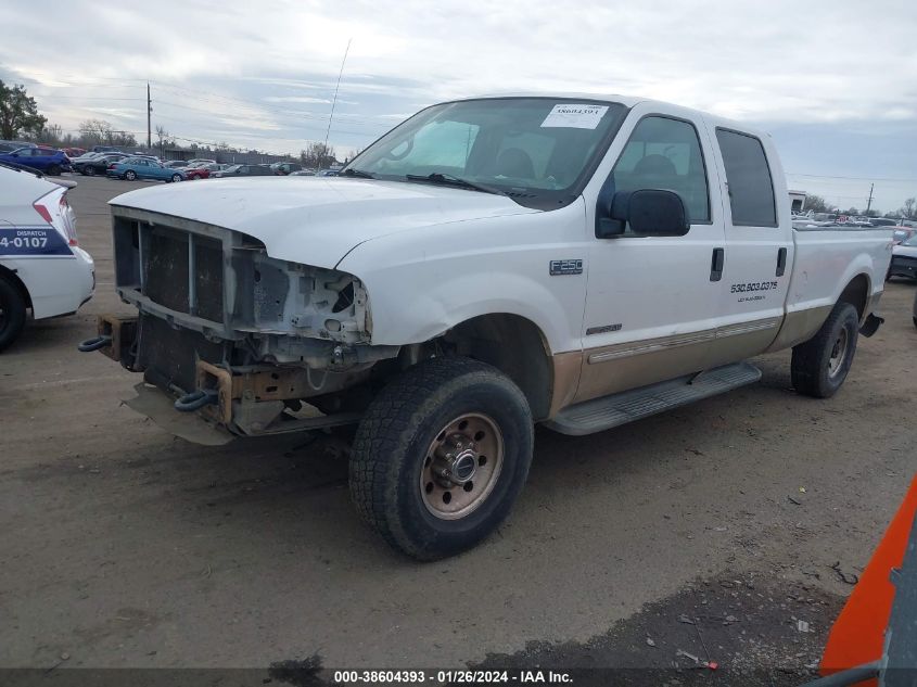 2000 Ford Super Duty F-250 Lariat/Xl/Xlt VIN: 1FTNW21F5YEE13839 Lot: 38604393