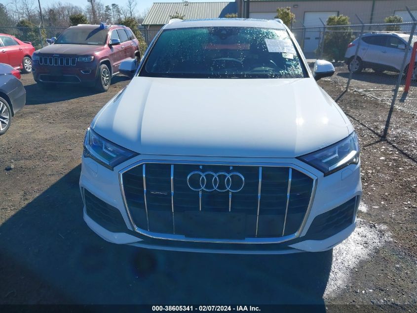 2021 Audi Q7 Premium 55 Tfsi Quattro Tiptronic VIN: WA1AXAF74MD038608 Lot: 38605341