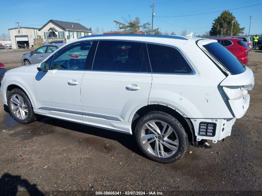 2021 Audi Q7 Premium 55 Tfsi Quattro Tiptronic VIN: WA1AXAF74MD038608 Lot: 38605341