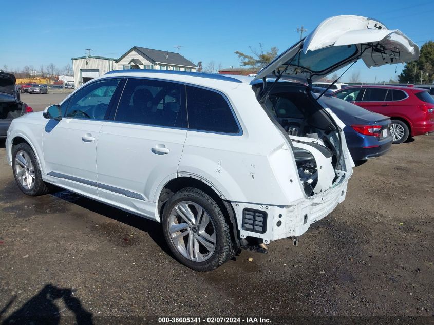 2021 Audi Q7 Premium 55 Tfsi Quattro Tiptronic VIN: WA1AXAF74MD038608 Lot: 38605341