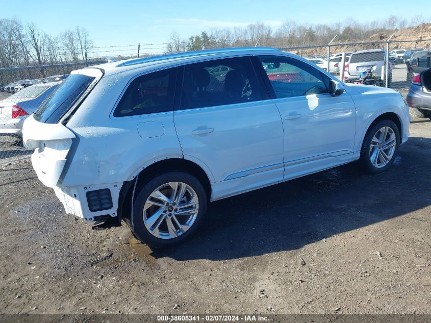 2021 Audi Q7 Premium 55 Tfsi Quattro Tiptronic VIN: WA1AXAF74MD038608 Lot: 38605341