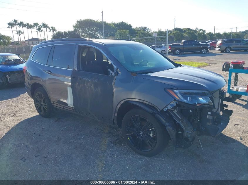 2022 Honda Pilot 2Wd Special Edition VIN: 5FNYF5H20NB006796 Lot: 38605386