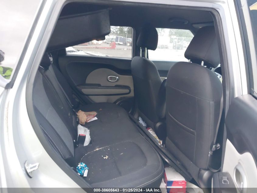 2017 Kia Soul + VIN: KNDJP3A58H7443995 Lot: 38605643