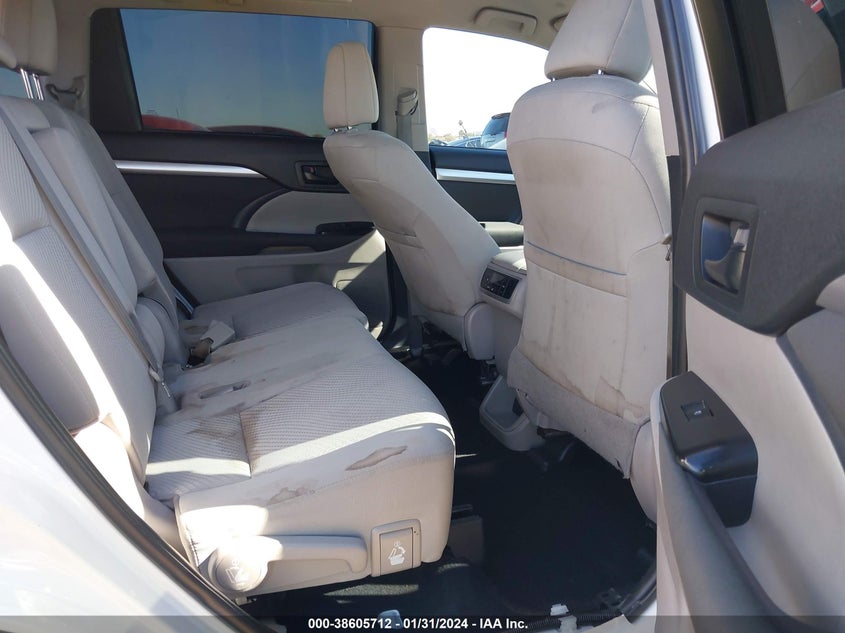 2019 TOYOTA HIGHLANDER LE VIN: 5TDZZRFH2KS311301