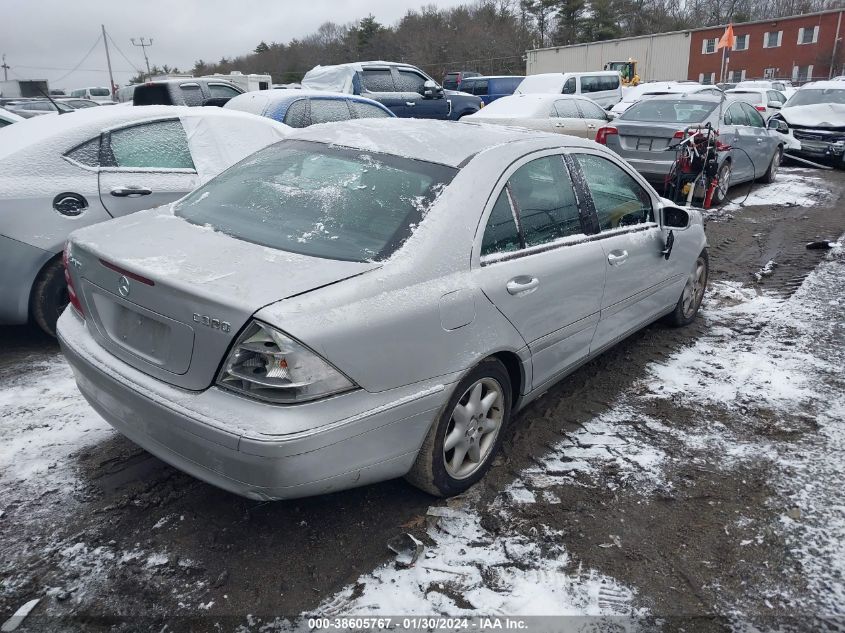 2004 Mercedes-Benz C 320 320 4Matic VIN: WDBRF84J54F553848 Lot: 38605767