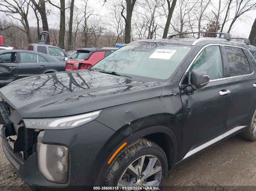 2021 Hyundai Palisade Sel VIN: KM8R3DHE0MU317437 Lot: 38606315