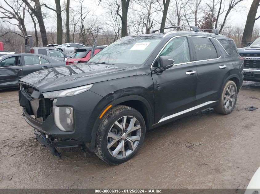 2021 Hyundai Palisade Sel VIN: KM8R3DHE0MU317437 Lot: 38606315