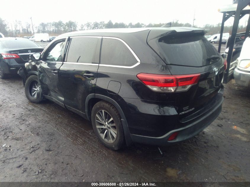 2018 Toyota Highlander Xle VIN: 5TDJZRFH6JS561510 Lot: 38606588