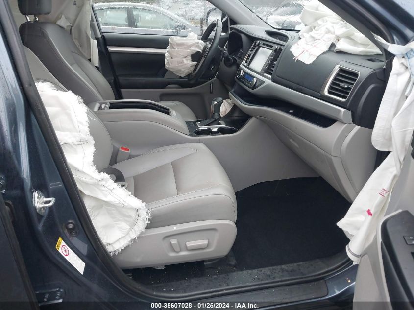 2019 Toyota Highlander Xle VIN: 5TDKZRFH4KS318087 Lot: 38607028