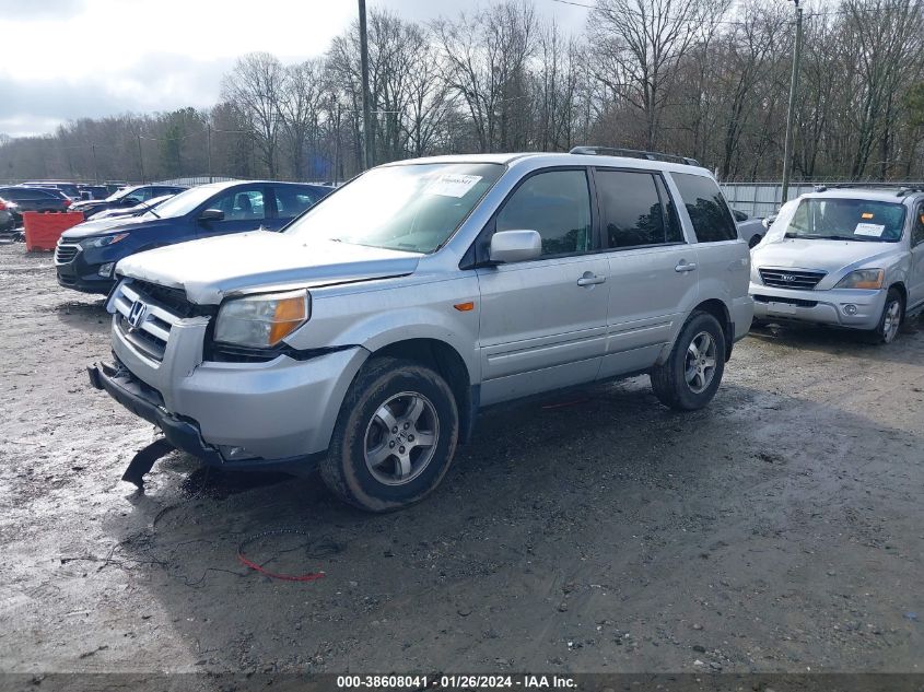 2006 Honda Pilot Ex-L VIN: 5FNYF28546B050536 Lot: 38608041