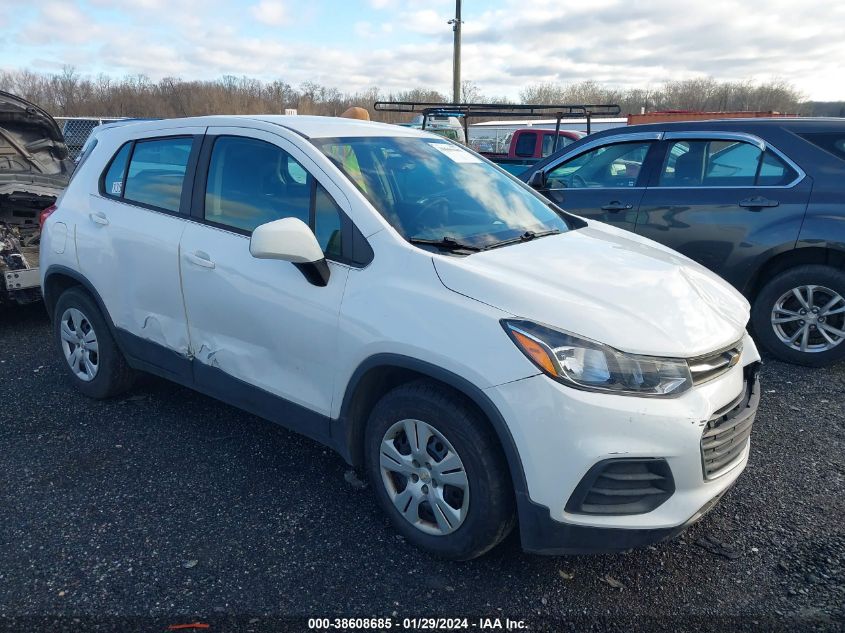 2017 Chevrolet Trax Ls VIN: 3GNCJKSB0HL236481 Lot: 38608685