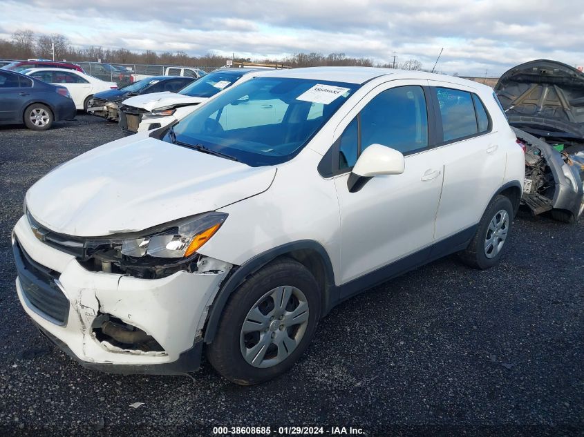 2017 Chevrolet Trax Ls VIN: 3GNCJKSB0HL236481 Lot: 38608685