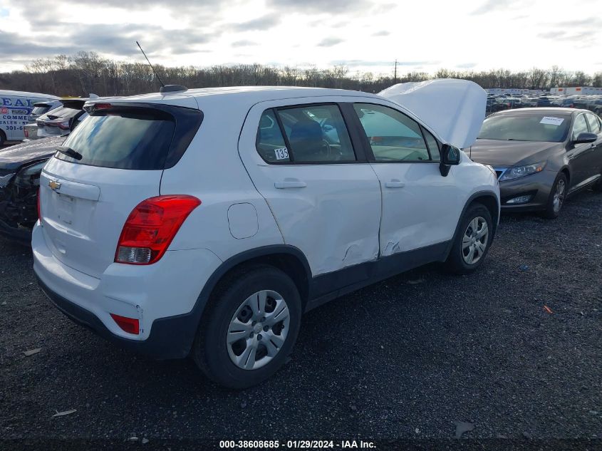 2017 Chevrolet Trax Ls VIN: 3GNCJKSB0HL236481 Lot: 38608685