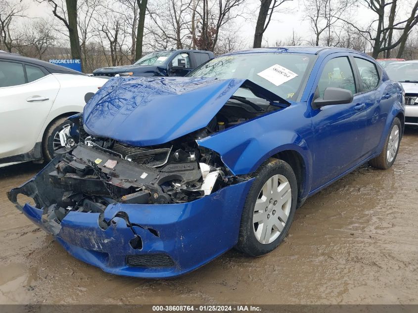 2012 Dodge Avenger Se VIN: 1C3CDZAB7CN211665 Lot: 38608764