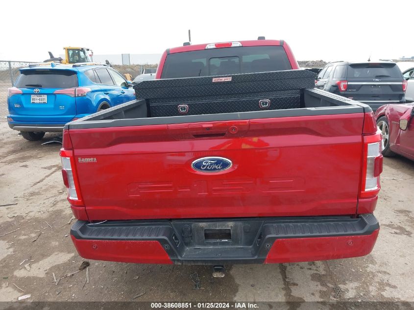 2022 Ford F-150 Lariat VIN: 1FTFX1E51NKE52986 Lot: 38608851