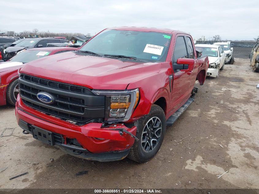 2022 Ford F-150 Lariat VIN: 1FTFX1E51NKE52986 Lot: 38608851