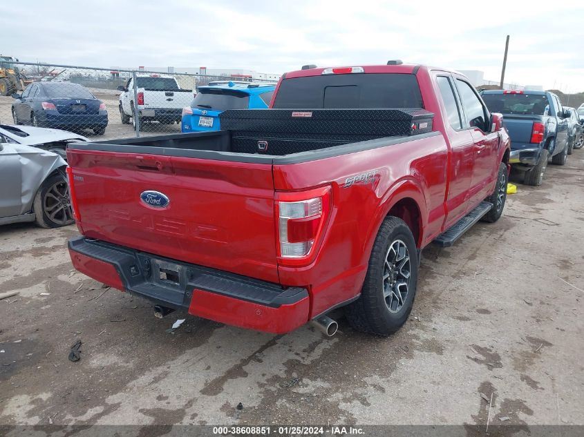 2022 Ford F-150 Lariat VIN: 1FTFX1E51NKE52986 Lot: 38608851