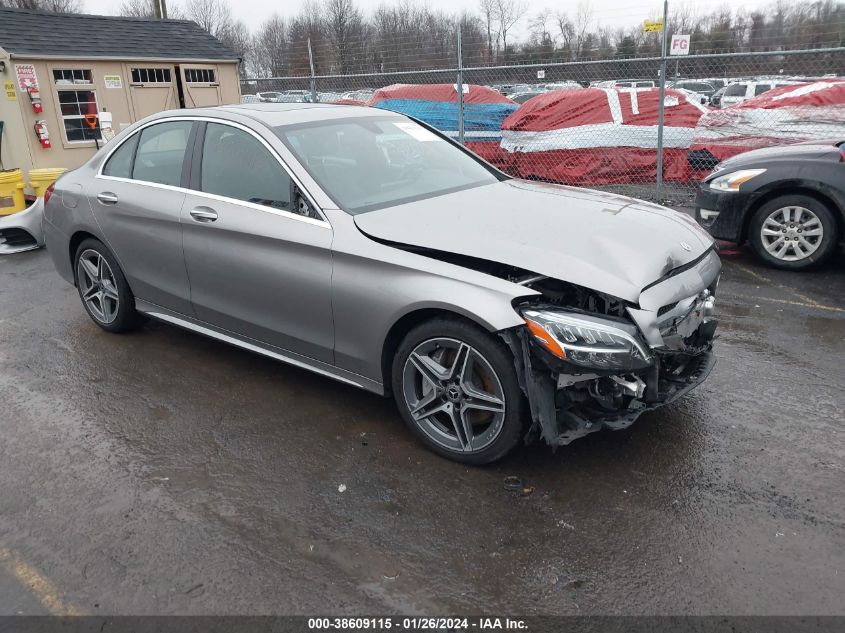 2019 Mercedes-Benz C 300 4Matic VIN: 55SWF8EBXKU318356 Lot: 38609115