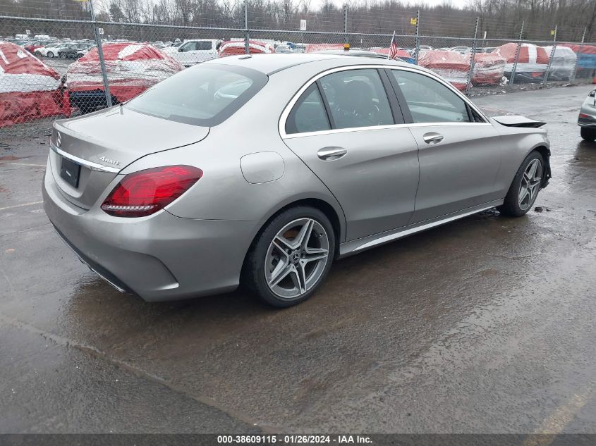 2019 Mercedes-Benz C 300 4Matic VIN: 55SWF8EBXKU318356 Lot: 38609115