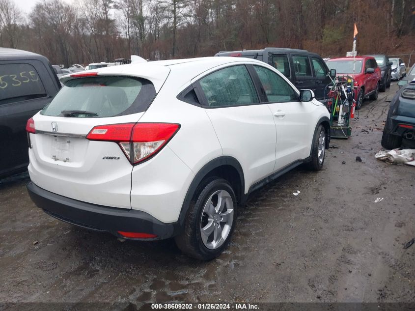 2022 Honda Hr-V Awd Lx VIN: 3CZRU6H30NM753281 Lot: 38609202