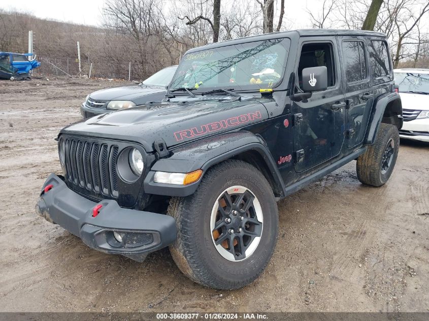 2020 Jeep Wrangler Unlimited Rubicon 4X4 VIN: 1C4HJXFNXLW127156 Lot: 38609377