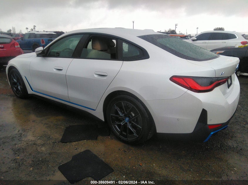 2023 BMW I4 Edrive35 VIN: WBY43AW02PFR42109 Lot: 38609491