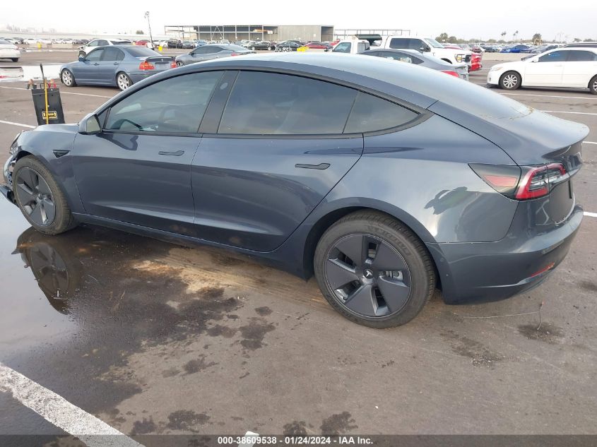 2022 Tesla Model 3 Long Range Dual Motor All-Wheel Drive VIN: 5YJ3E1EB5NF345662 Lot: 38609538