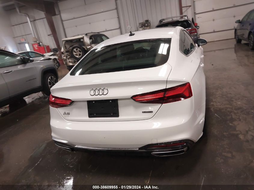 2021 Audi A5 Sportback Premium 45 Tfsi Quattro S Tronic VIN: WAUDACF52MA057087 Lot: 38609955