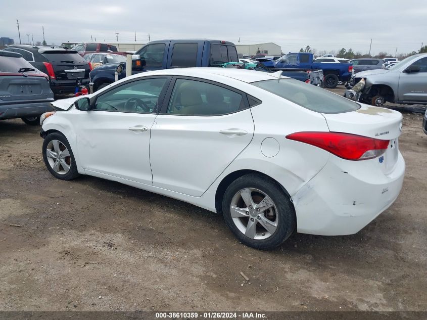 2013 Hyundai Elantra Gls VIN: 5NPDH4AE4DH373546 Lot: 38610359