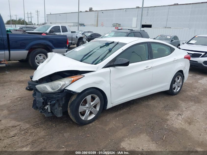 2013 Hyundai Elantra Gls VIN: 5NPDH4AE4DH373546 Lot: 38610359