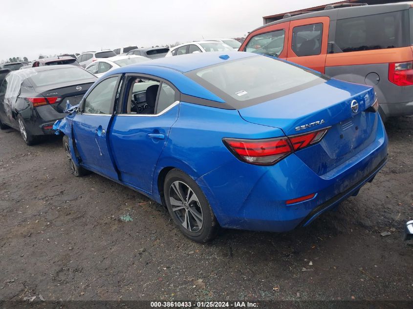 2022 Nissan Sentra Sv Xtronic Cvt VIN: 3N1AB8CV5NY313632 Lot: 38610433