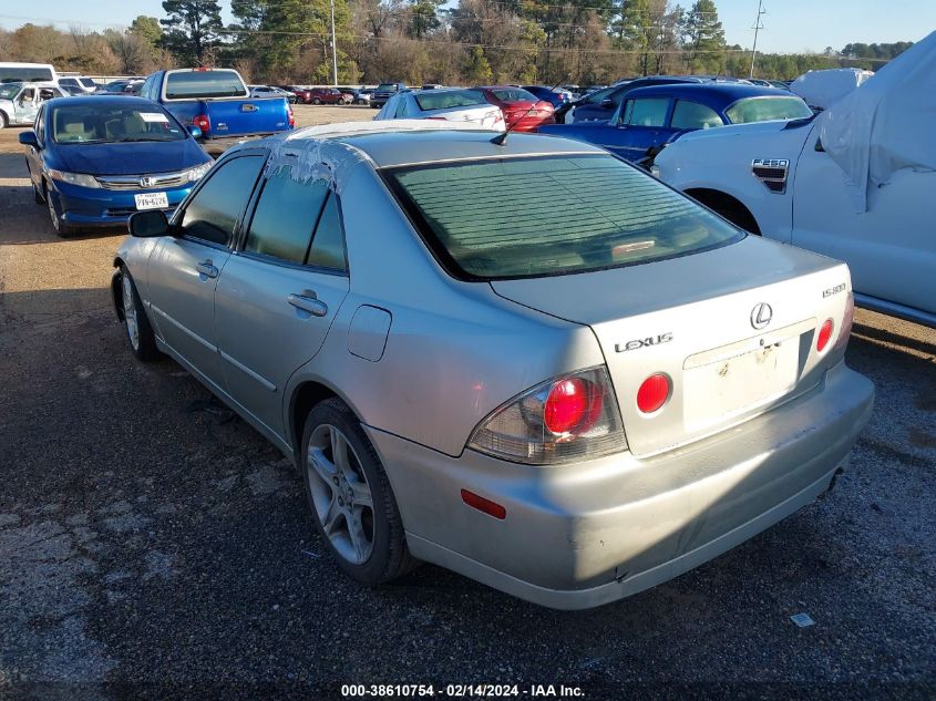 2002 Lexus Is 300 Base W/5-Speed Auto VIN: JTHBD192620059594 Lot: 38610754