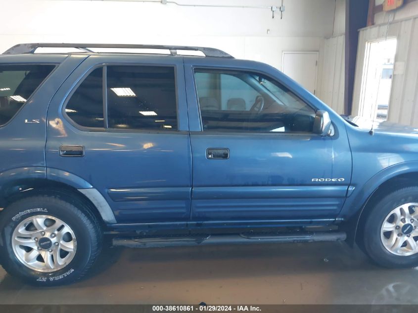 2002 Isuzu Rodeo Ls/Lse/S VIN: 4S2CK58W724319652 Lot: 38610861