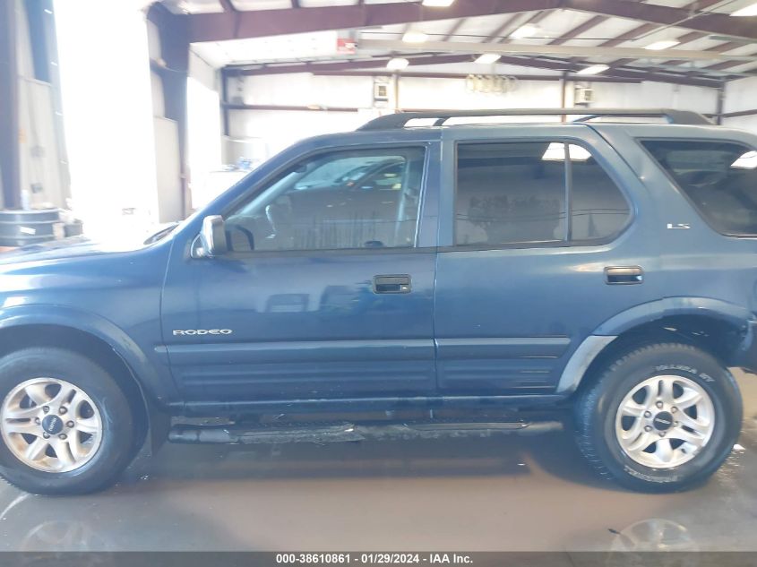 2002 Isuzu Rodeo Ls/Lse/S VIN: 4S2CK58W724319652 Lot: 38610861