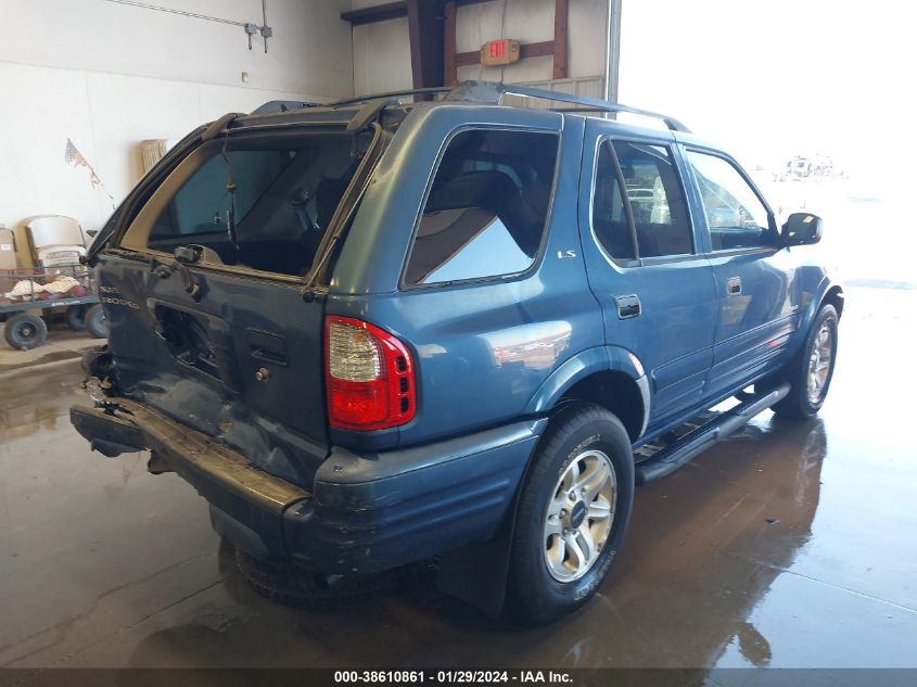 2002 Isuzu Rodeo Ls/Lse/S VIN: 4S2CK58W724319652 Lot: 38610861