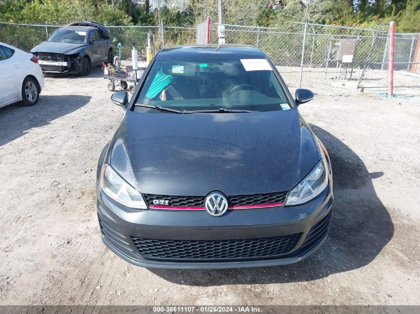 2016 Volkswagen Golf Gti S 4-Door VIN: 3VW4T7AU8GM036669 Lot: 38611107