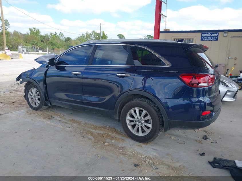 2019 Kia Sorento 3.3L Lx VIN: 5XYPG4A56KG463012 Lot: 38611529